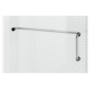 Basco 6" Pull/24" Towel Bar Combo for Glass Shower Door - CELESTA-624-OR Bronze